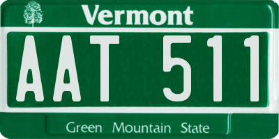 VT license plate AAT511