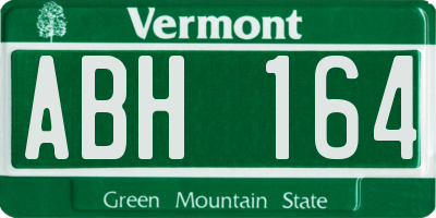 VT license plate ABH164