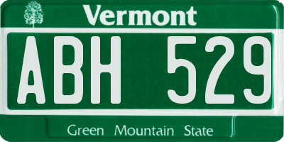 VT license plate ABH529