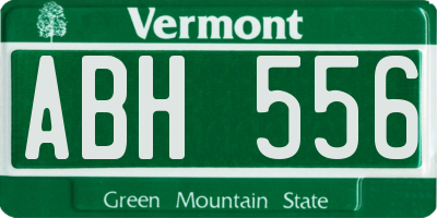 VT license plate ABH556