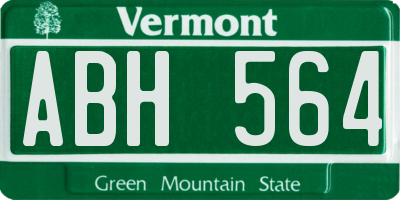 VT license plate ABH564