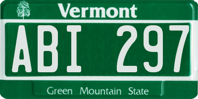 VT license plate ABI297