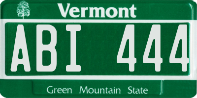 VT license plate ABI444