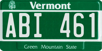 VT license plate ABI461