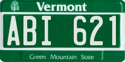 VT license plate ABI621