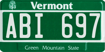 VT license plate ABI697