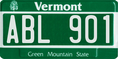 VT license plate ABL901