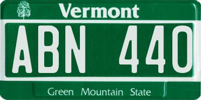 VT license plate ABN440