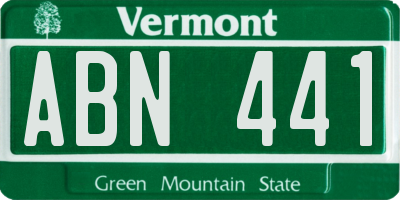 VT license plate ABN441