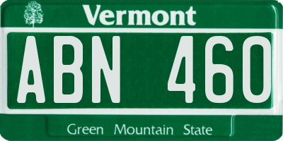 VT license plate ABN460