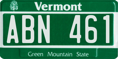 VT license plate ABN461