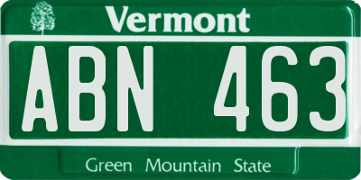 VT license plate ABN463