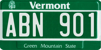 VT license plate ABN901