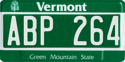 VT license plate ABP264