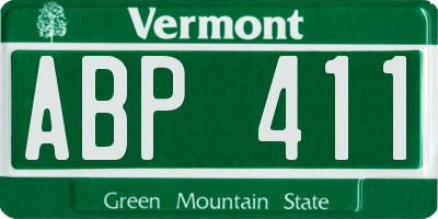 VT license plate ABP411