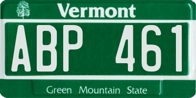 VT license plate ABP461