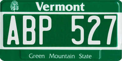 VT license plate ABP527