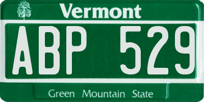 VT license plate ABP529