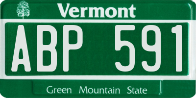 VT license plate ABP591