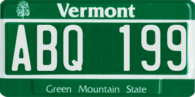 VT license plate ABQ199