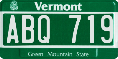 VT license plate ABQ719