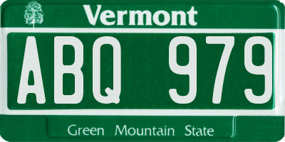 VT license plate ABQ979