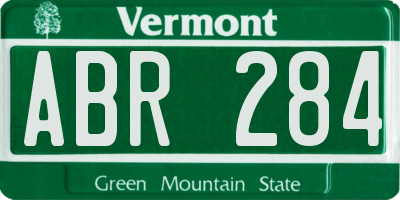 VT license plate ABR284