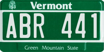 VT license plate ABR441