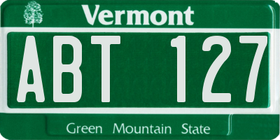 VT license plate ABT127