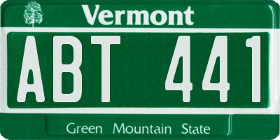 VT license plate ABT441