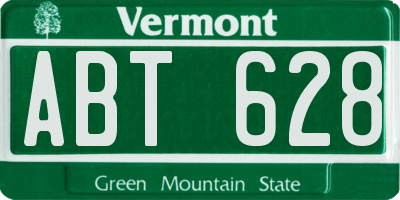 VT license plate ABT628