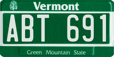 VT license plate ABT691