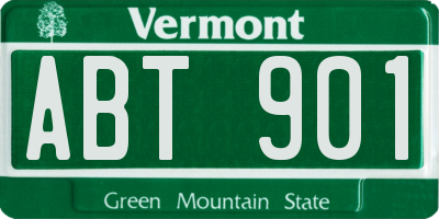 VT license plate ABT901