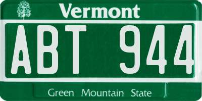 VT license plate ABT944