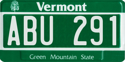 VT license plate ABU291