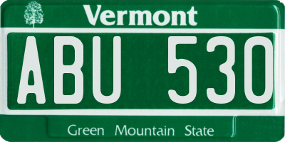 VT license plate ABU530