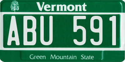 VT license plate ABU591