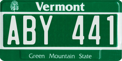 VT license plate ABY441
