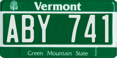 VT license plate ABY741