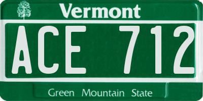 VT license plate ACE712