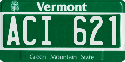 VT license plate ACI621