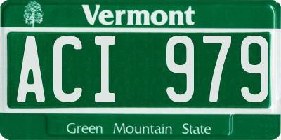 VT license plate ACI979
