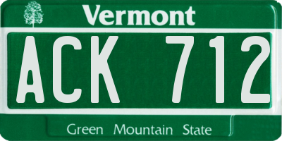 VT license plate ACK712