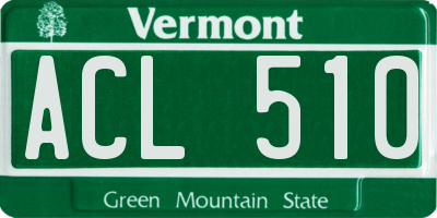 VT license plate ACL510