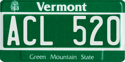 VT license plate ACL520