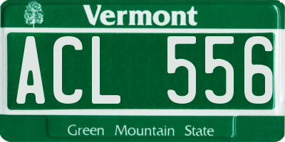 VT license plate ACL556