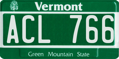 VT license plate ACL766