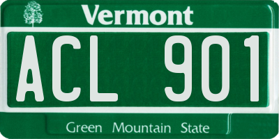 VT license plate ACL901