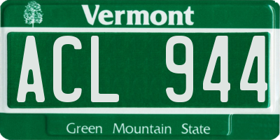 VT license plate ACL944