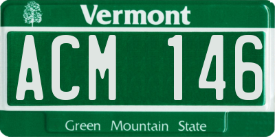 VT license plate ACM146
